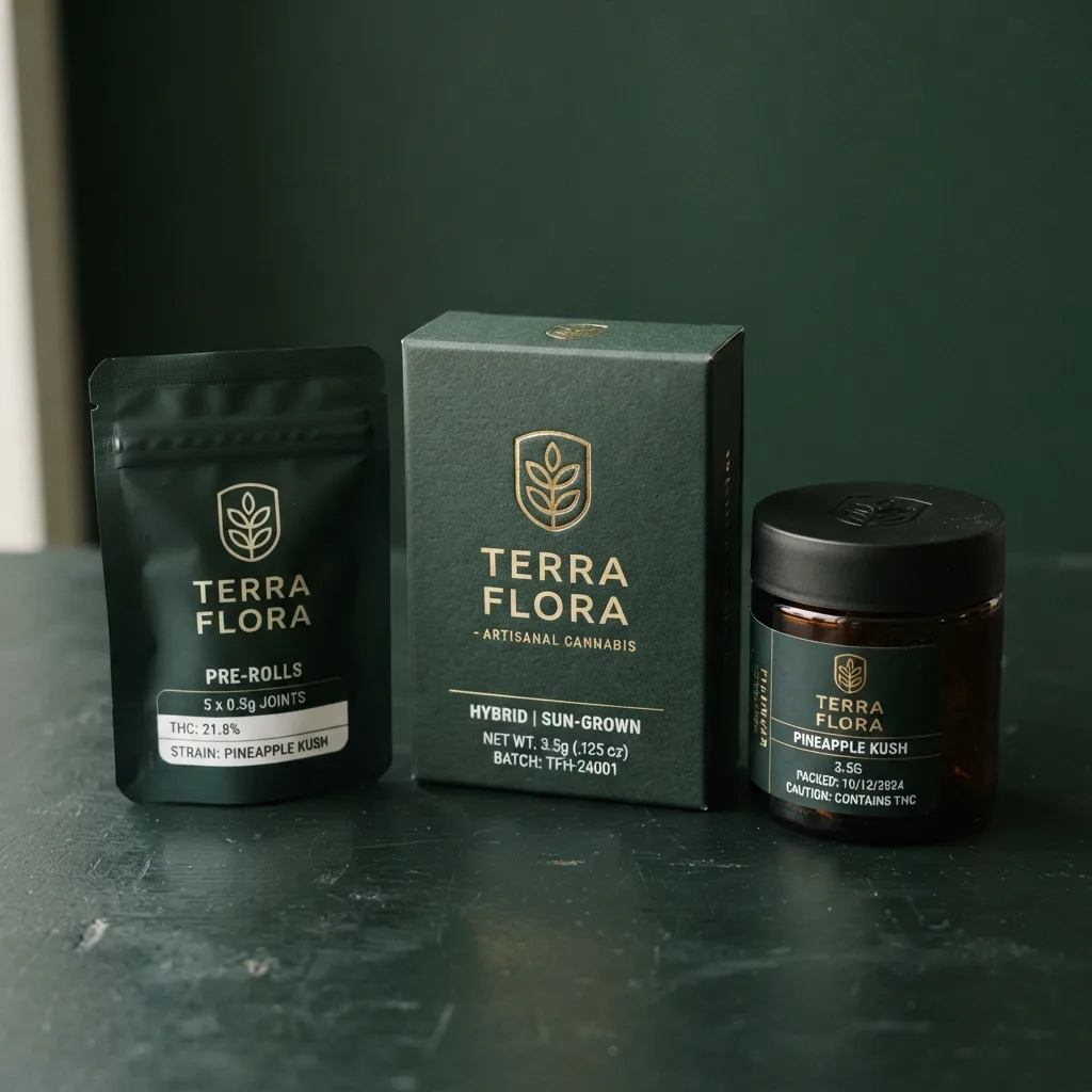 Terra Flora cannabis brand identity